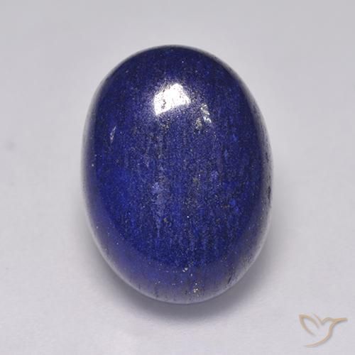 Lapislazzuli naturale blu da 8,54 ct, taglio ovale, opaco