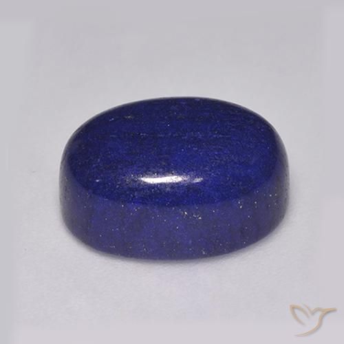 Lapislazzuli naturale blu da 8,54 ct, taglio ovale, opaco