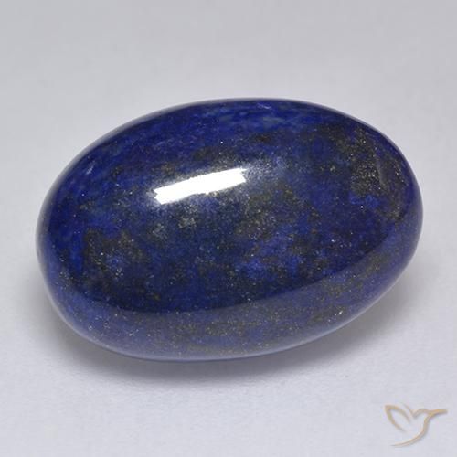 Lapislazzuli blu molto profondo naturale da 8,76 ct, taglio ovale, opaco
