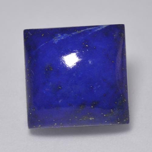Lapislazzuli naturale blu da 7,67 ct, quadrato, opaco