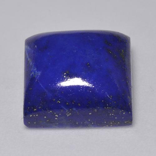 Lapislazzuli naturale blu da 7,67 ct, quadrato, opaco
