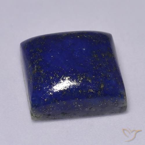 Lapislazzuli naturale blu da 7,54 ct, quadrato, opaco