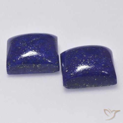 Gemme di Lapislazzulo Blu molto profondo naturale da 13.42 ct, Quadrato, Opaco