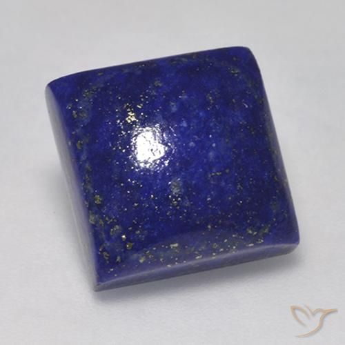 7.14ct Naturale Blu molto profondo Lapislazzulo, Quadrato, Opaco
