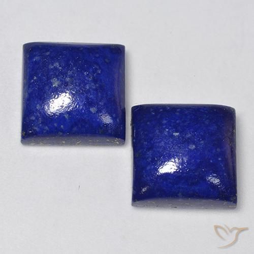 13.70ctw Naturale Blu Navy Intenso Lapislazzulo, Quadrato, Opaco, Photo A