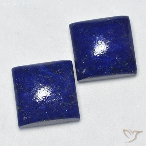 Lapislazzuli naturale blu da 14,39 ct, quadrato, opaco
