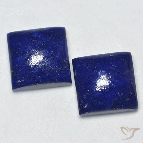 Lapislazzuli naturale blu da 14,39 ct, quadrato, opaco