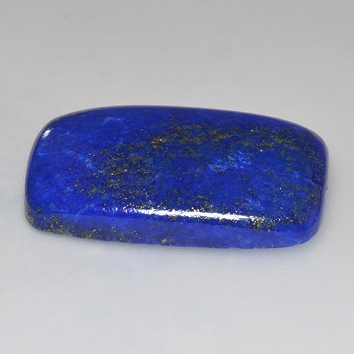 Lapislazzuli naturale blu da 37,33 ct, taglio a cuscino, opaco