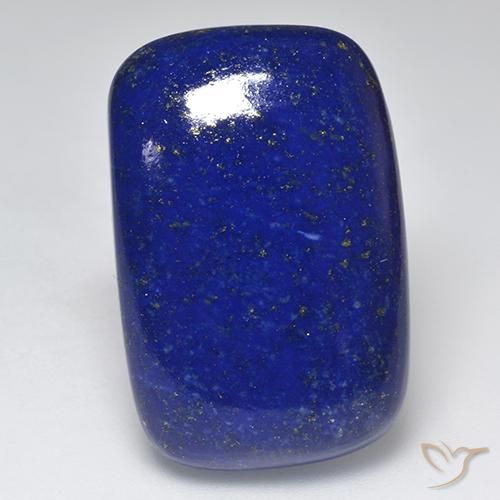 Lapislazzulo Blu Navy Intenso naturale da 46.24 ct, Taglio a cuscino, Opaco