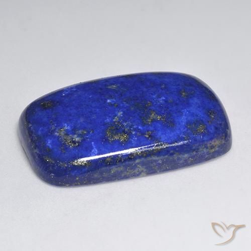 Lapislazzuli blu elettrico naturale da 39,06 ct, taglio a cuscino, opaco