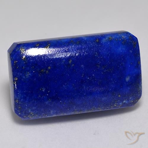 Lapislazzulo Blu acceso naturale da 31.98 ct, Taglio smeraldo, Opaco