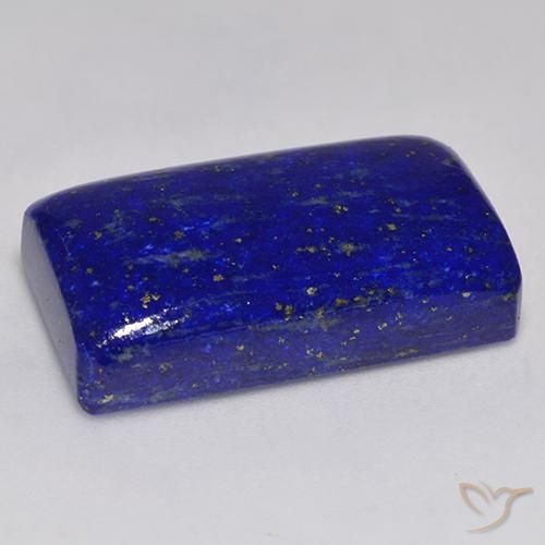 Lapislazzulo Blu Navy Intenso naturale da 34.49 ct, Taglio smeraldo, Opaco