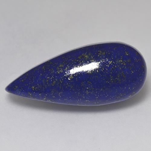 Lapislazzuli naturale blu da 15,99 ct, taglio a pera, opaco