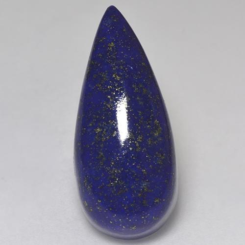 Lapislazzuli naturale blu da 15,99 ct, taglio a pera, opaco