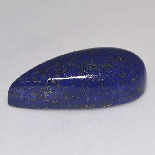 Lapislazzuli naturale blu da 15,99 ct, taglio a pera, opaco