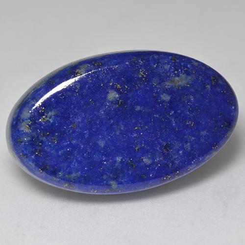 Lapislazzuli naturale blu da 34,75 ct, taglio ovale, opaco