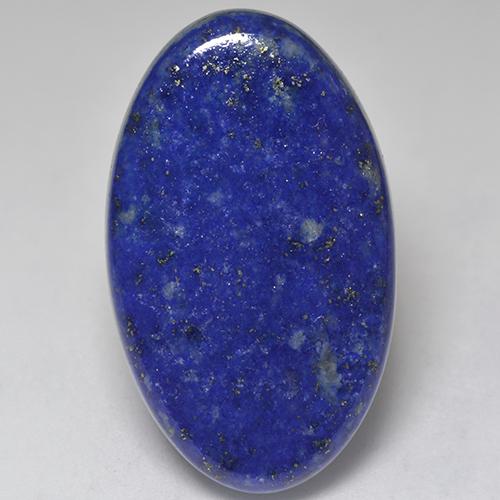 Lapislazzuli naturale blu da 34,75 ct, taglio ovale, opaco