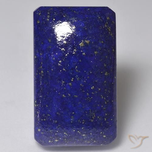 Lapislazzulo Blu scuro naturale da 30.67 ct, Ottagonale / Taglio smeraldo, Opaco