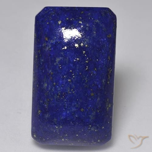 Lapislazzulo Blu scuro naturale da 31.96 ct, Ottagonale / Taglio smeraldo, Opaco