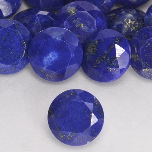 Lapislazzulo Blu navy naturale da 0.80 ct, Rotondo, Opaco
