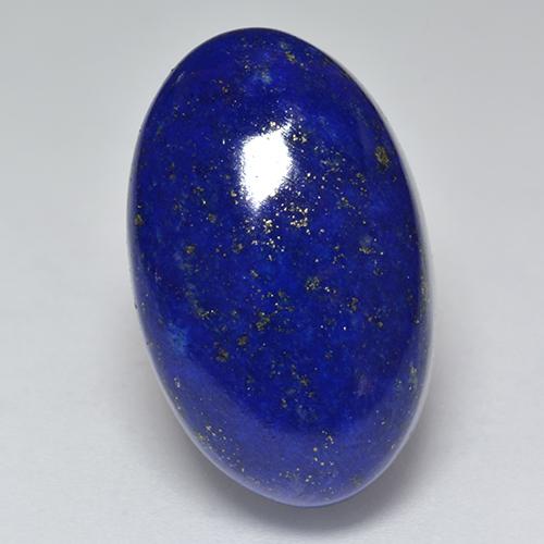 Lapislazzuli naturale blu da 24,84 ct, taglio ovale, opaco