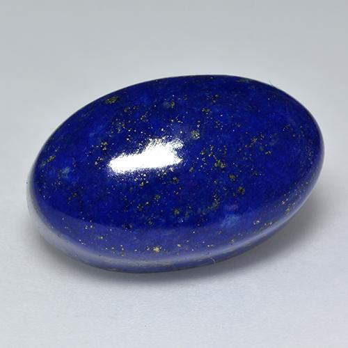 Lapislazzuli naturale blu da 24,84 ct, taglio ovale, opaco