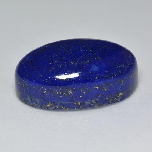 Lapislazzuli naturale blu da 24,84 ct, taglio ovale, opaco