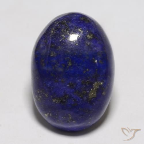 11.25ct Naturale Blu scuro Lapislazzulo, Ovale, Opaco