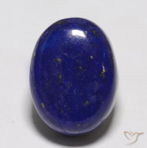 Lapislazzuli naturale blu da 13,91 ct, taglio ovale, opaco