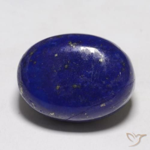 Lapislazzuli naturale blu da 13,91 ct, taglio ovale, opaco