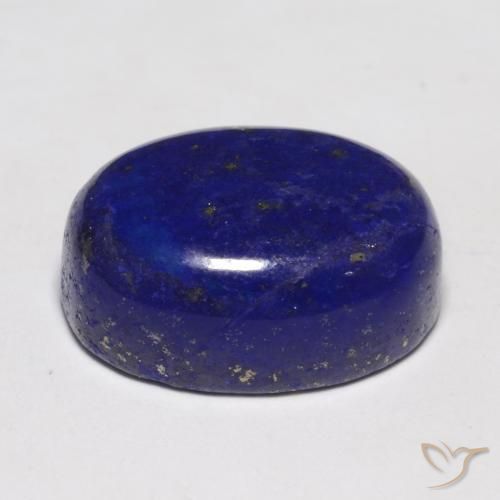Lapislazzuli naturale blu da 13,91 ct, taglio ovale, opaco