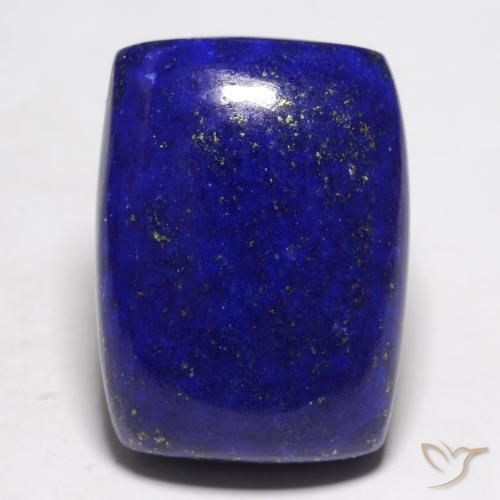 22.44ct Naturale Blu Navy Intenso Lapislazzulo, Cuscino, Opaco