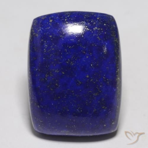 Lapislazzuli naturale blu da 22,43 ct, taglio a cuscino, opaco