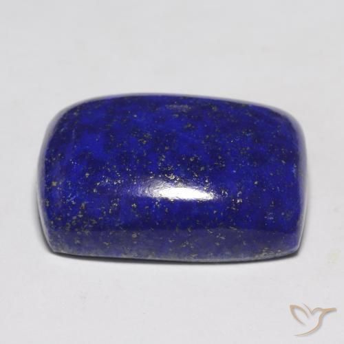 Lapislazzuli naturale blu da 22,43 ct, taglio a cuscino, opaco