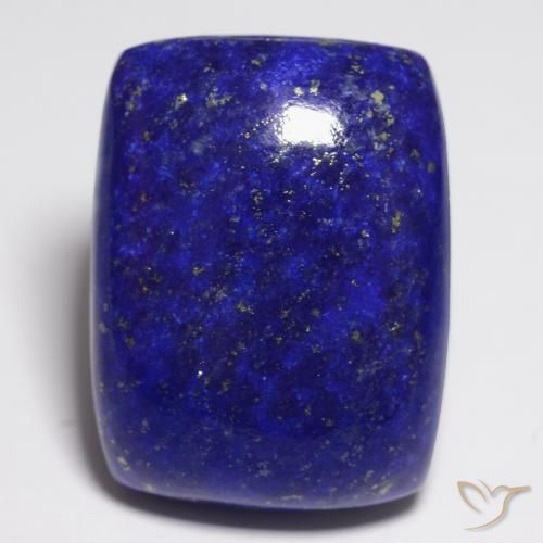 Lapislazzuli naturale blu da 21,85 ct, taglio a cuscino, opaco