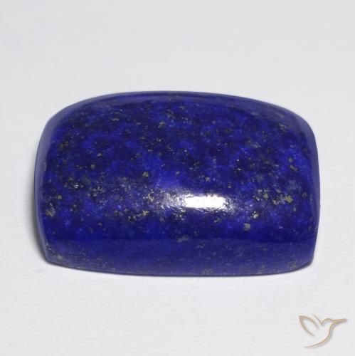 Lapislazzuli naturale blu da 21,85 ct, taglio a cuscino, opaco