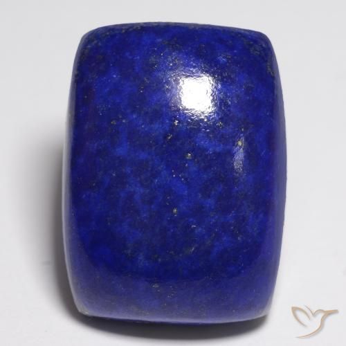 Lapislazzuli naturale blu da 24,76 ct, taglio a cuscino, opaco