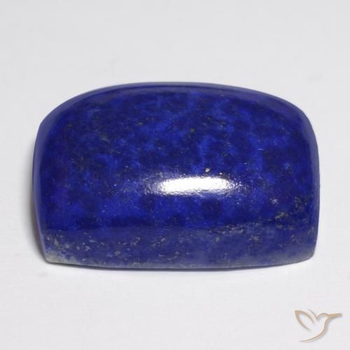 Lapislazzuli naturale blu da 24,76 ct, taglio a cuscino, opaco