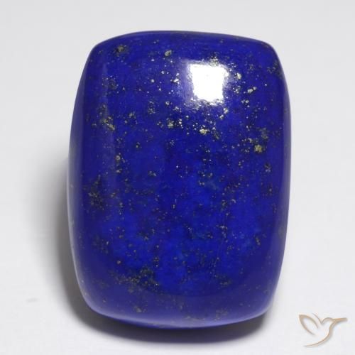 20.99ct Naturale Blu Navy Intenso Lapislazzulo, Cuscino, Opaco, Photo A
