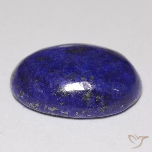Lapislazzuli naturale blu da 10,92 ct, taglio ovale, opaco