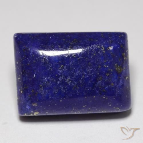 Lapislazzulo Blu molto profondo naturale da 13.49 ct, Taglio a baguette, Opaco