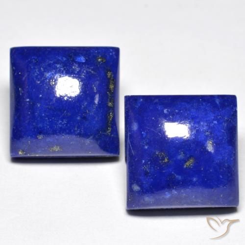 Lapislazzuli naturale blu da 15,22 ct, quadrato, opaco