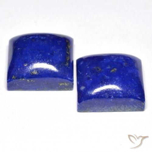 Lapislazzuli naturale blu da 15,22 ct, quadrato, opaco