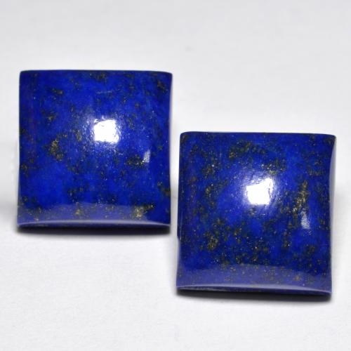 Lapislazzuli naturale blu da 15,74 ct, quadrato, opaco