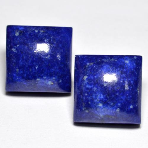 Gemme di Lapislazzulo Blu Navy Intenso naturale da 15.66 ct, Quadrato, Opaco