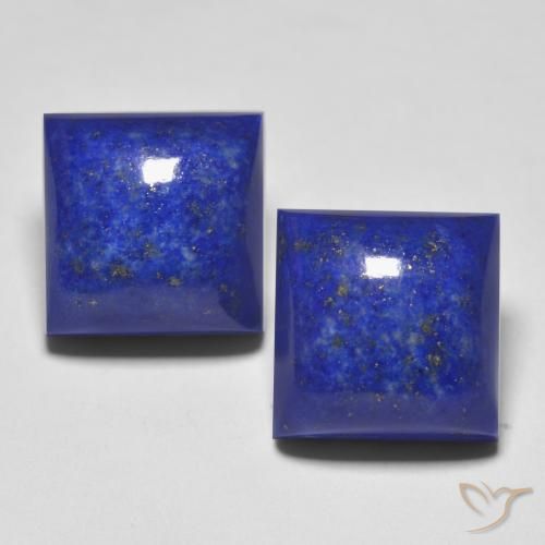 Lapislazzuli naturale blu da 17,83 ct, quadrato, opaco