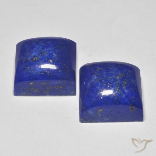 Lapislazzuli naturale blu da 17,83 ct, quadrato, opaco