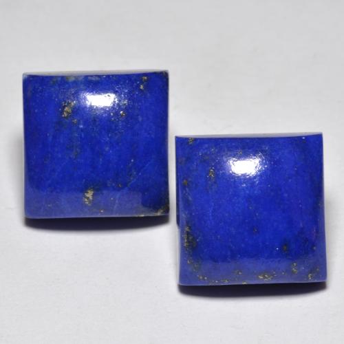 Lapislazzuli naturale blu da 15,18 ct, quadrato, opaco
