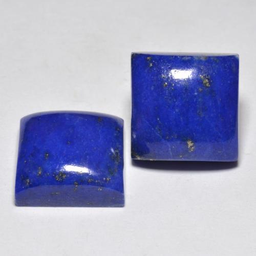 Lapislazzuli naturale blu da 15,18 ct, quadrato, opaco