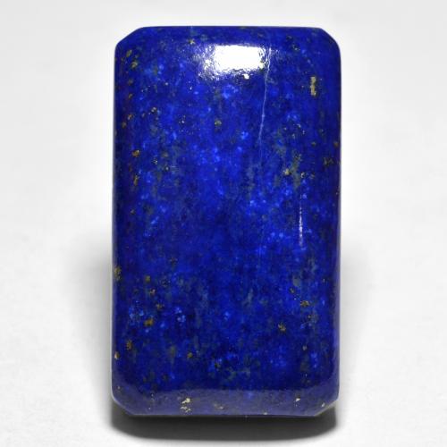 Lapislazzuli naturale blu da 30,38 ct, taglio smeraldo, opaco